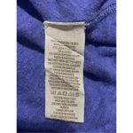 Free People periwinkle blue linen blend sleeveless sharkbite hem lace accent top Photo 6