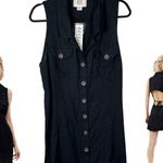 BDG Urban Outfitters Jasper Shift Mini Dress Black Open Back XL NEW with Tags Photo 0