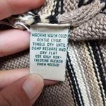 st. john's bay Taupe & Brown Tribal Vneck Sweater Vest Size Large Photo 6