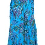 Shyloh Made in Italy Blue Gauzy Gauze Floral Sleeveless Flowy One Size NEW Photo 0