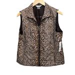 Allison Daley New  Brown Leopard Print Vest. Photo 3