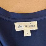 Cloth & Stone Navy Blue V Neck Tee Photo 7