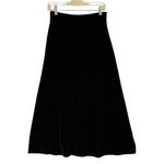 Vtg Lennie Nina Leonard Black Velvet Maxi Skirt Womens Size 8 A Photo 1