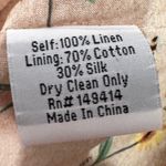 Johnny Was Pete & Greta Floral Linen Blazer Jacket Women's Small Tan Red NWT Photo 5