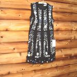 Mac Duggal  9135 Womens Black Sleeveless High Neck Embroidered Mini Dress Photo 6