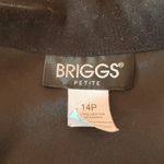 Briggs New York Black Velvet Blazer Jacket Size 14 Petite Photo 2