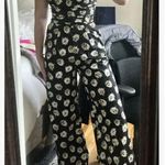 MSGM Tuta Jumpsuit in Black Floral 46 12 Floral Poplin Outfit Womens Photo 9