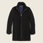 J.Crew Nello Gori Lodge coat in Italian stadium-cloth wool black full zip, 00P Photo 1