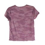 Athleta  Top Organic Daily Camo Crew T Shirt Short Sleeve Purple S Photo 1