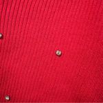 No Boundaries Red Ridded Sweater with Rhinestone Embellishments New size medium Photo 6