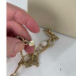 Banana Republic retro styled long gold tone chain necklace. Photo 2