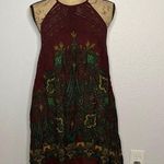 Free People NWT Intimately  Shea Maroon Bohemian Printed Mini Shift Dress sz XS Photo 1