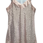 Cacique Lingerie Chemise L Pink Jacquard Floral Slip Dress Coquette Boudoir Photo 0