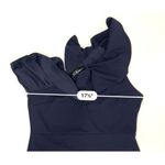 Lulus  Forever Ruffle One Shoulder Trumpet Dress Navy XL Sexy Cruise Date Night‎ Photo 7