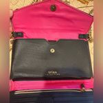 Trina Turk Trifold Crossbody Wallet phone bag Geometric black & whit gold chain Photo 4