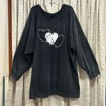 Torrid Ultra Soft Fleece Skull Heart Sweatshirt Photo 0