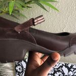 Skechers 1990s/2000s Sketchers chocolate Brown suede 100% genuine leather ballet flats Mary Jane maryjane Photo 0