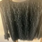 Dress Barn Black Sequin detailed Blouse large Photo 5