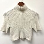 Free People ‎ Carly Swit Cropped Sweater Cream Size M Photo 1