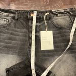 Böhme Raelynn Denim Shorts Size 31 Black Distressed Frayed Hem High‎ Rise New Photo 12