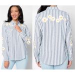 Driftwood  Laura Stripe Button Down Shirt in Daisy Daydream Photo 1