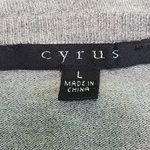 Cyrus  Gray Scoop Neck Knit Top Size Large Gray Knit Top Photo 5