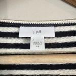 NWOT J. Jill Striped Square Neckline Knit Top Women's XS Navy White Fisherman Blue Photo 7