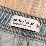 Vanilla Star Jeans Vanilla Star Womens Plus 3X Ultra Cozy Denim Jean Shorts Light Wash Drawstring Photo 2