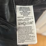 Gap Faux Leather Black Vintage Slim High Rise Straight Jeans Photo 3