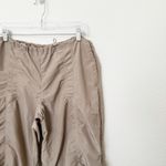 I am gia [I.AM.GIA] Tan Hester Pull-On Elastic Waist Low Rise Parachute Pants Sz Medium M Photo 7