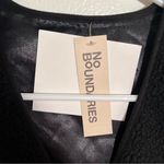 No Boundaries  Sleeveless Sherpa Vest Black Photo 7