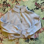 Oversized Cropped Pullover Gray Photo 1