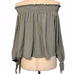 Free People Free People Lexington Tee Green Stripe Medium #OB506227 Photo 5