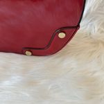Women's Patent Leather Top Handle Purse Elegant Handbag Red Photo 4