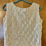 Kenzar Hong Kong Flapper Sleeveless Top Sequins Vintage Beaded Tassels Size 36 Photo 2