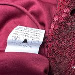 Windsor  Ruby Red Sequin Burgundy Mini Party Dress Large Photo 5