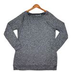 Athleta Lux Pose Marled Pullover Top Womens Size XL Black Long Sleeve Activewear Photo 1