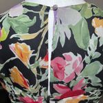 Talbots ‎ Floral 100% Silk Fit and Flare Lined Dress 8P Petite Back Zip Ruched Photo 10