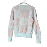 London Fog Vintage Tempo Europa By Pink White Sweater Size Medium Photo 6