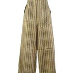 Handmade  Cotton Stripe Jumpsuit Artesania Santillan Ecuador Yellow Photo 0