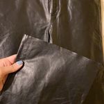 Theory NWT Y2K black leather flare wide leg moto pants jeans, size 10 waist 30 Photo 8