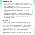 Mud Pie  size XS cream Felix corduroy jeans side slit hem classic cut zipper close Photo 3