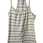 Abercrombie & Fitch VTG  Small Gray White Striped Racerback Tank Top Y2K Casual Photo 0