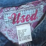 Vintage The Used Blue Denim Fitted Chore Coat Equestrian Horse Girl Photo 6