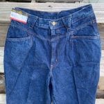 Ms Chic 90s vintage mom jeans yoke waist bareback high rise 30" Waist Blue Photo 4