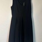 White House | Black Market  NWT black asymmetrical sleeveless dress Size 8 Photo 0