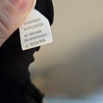 Black Mini Dress Ruffled Short Sleeves Off Shoulder Neutral Casual Solid Size L Photo 6