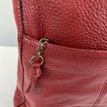 The Sak Iris Crossbody Bag In Red Pebbled Leather Zip Handbag Purse Photo 5