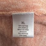 Roz & Ali  Peach Drape Front Cardigan Size XL Photo 4