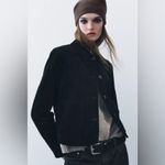 ZARA Black Corduroy Jacket Photo 3